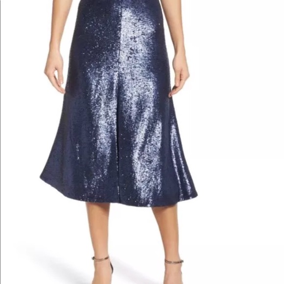 C/Meo Collective navy sequins Illuminated Dress S - Picture 3 of 7